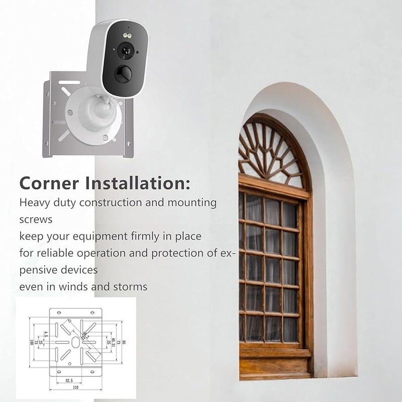 Heavy Duty Outdoor Camera Corner Mount Bracket Holder for Surveillance Equipment - Image 2